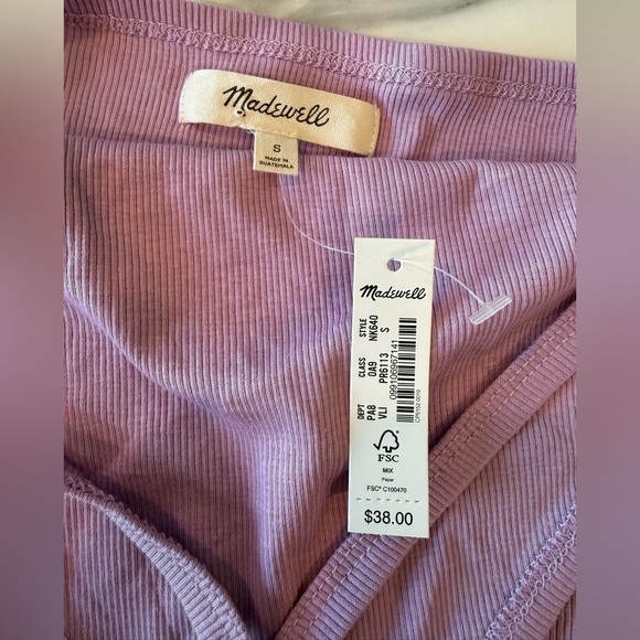 Madewell Supima Rib Halter Tank Top - Picture 5 of 10